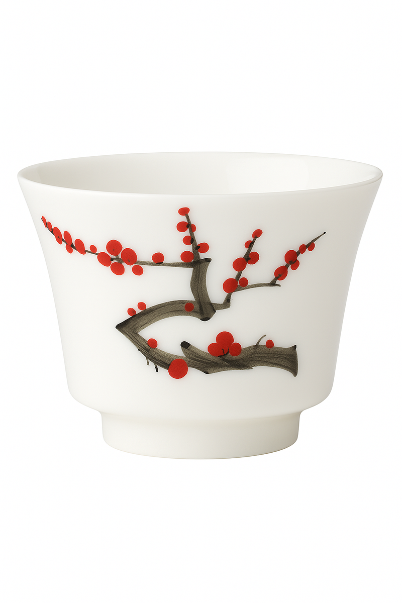 tasse à thé chinoise peinte main kung fu