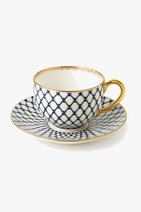 tasse café céramique style nordique anse dorée élégante