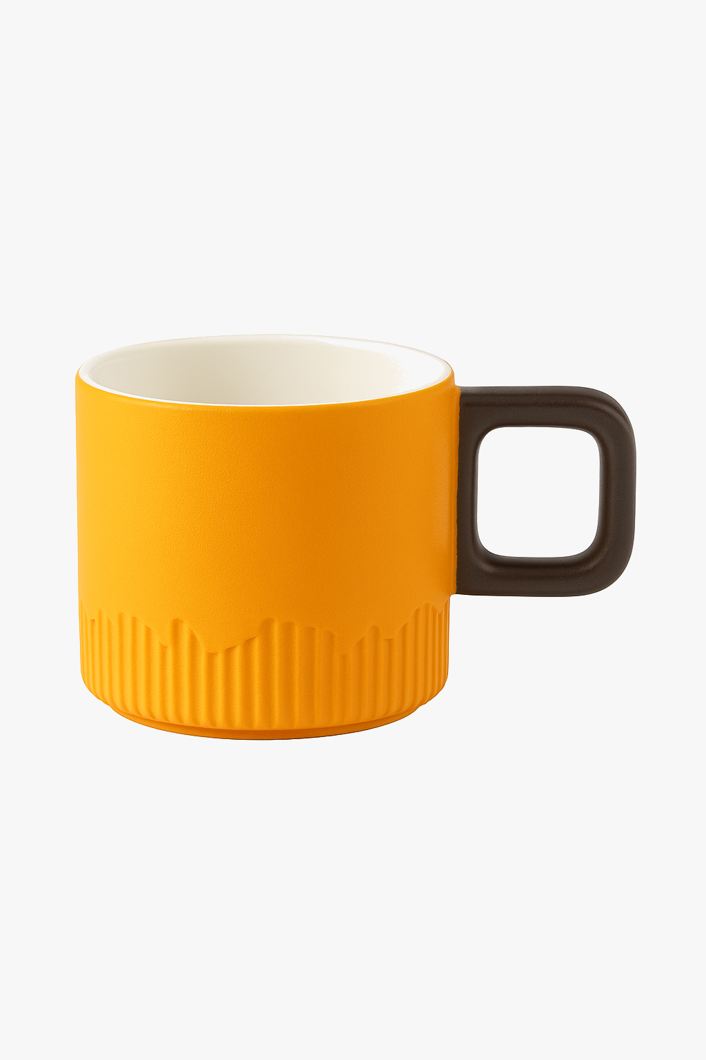 Tasse cafe ceramique artisanale vintage anse bois 60ml