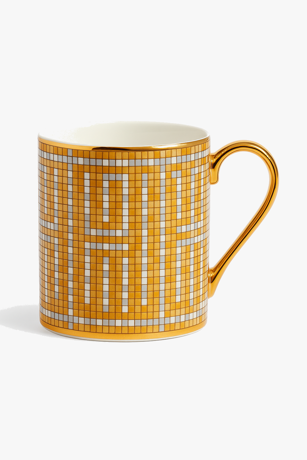 Tasse cafe ceramique motif peint main style luxe