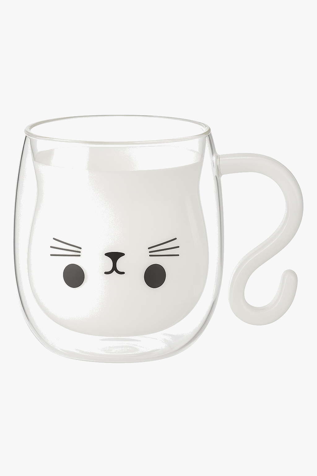 tasse chat double paroi verre borosilicate 250 ml
