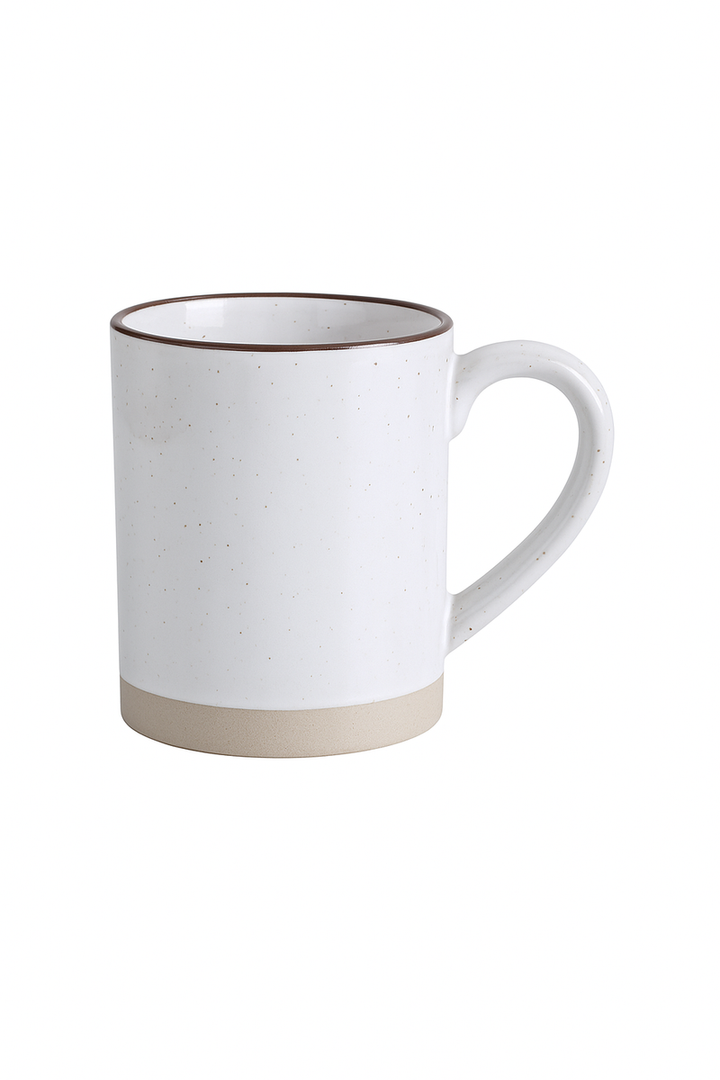 Tasse en ceramique artisanale retro style brut cafe