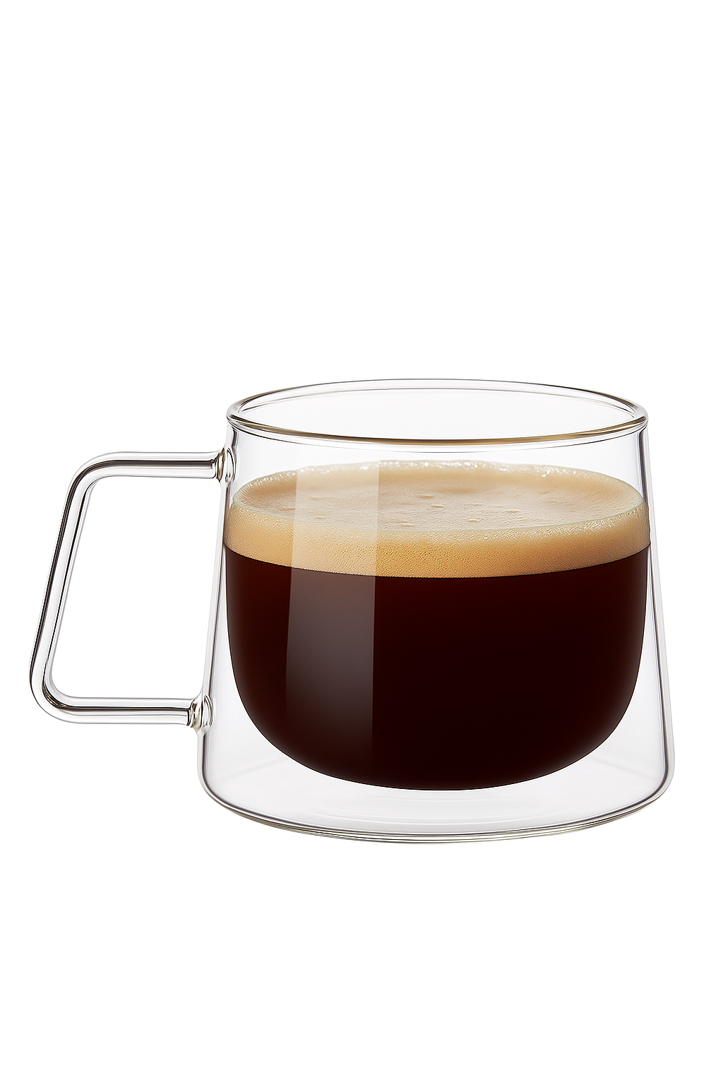 Tasse expresso verre double paroi 200 ml anse