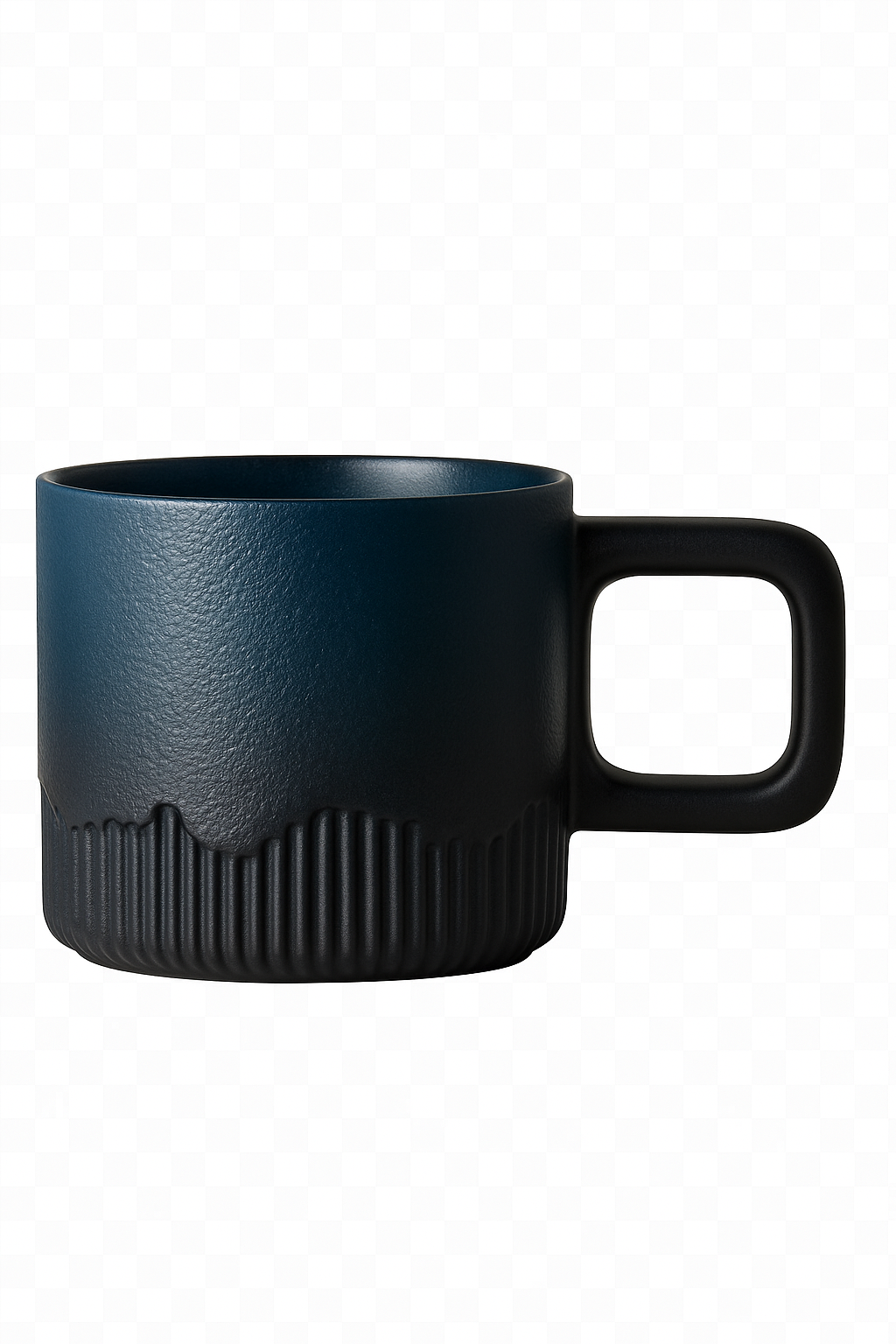 Tasse thé céramique mini minimaliste dessin main 70ml