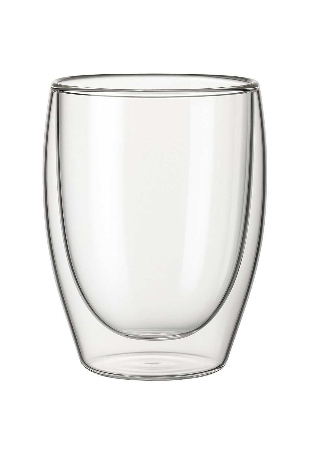 Tasse verre double paroi striée isolante café whisky