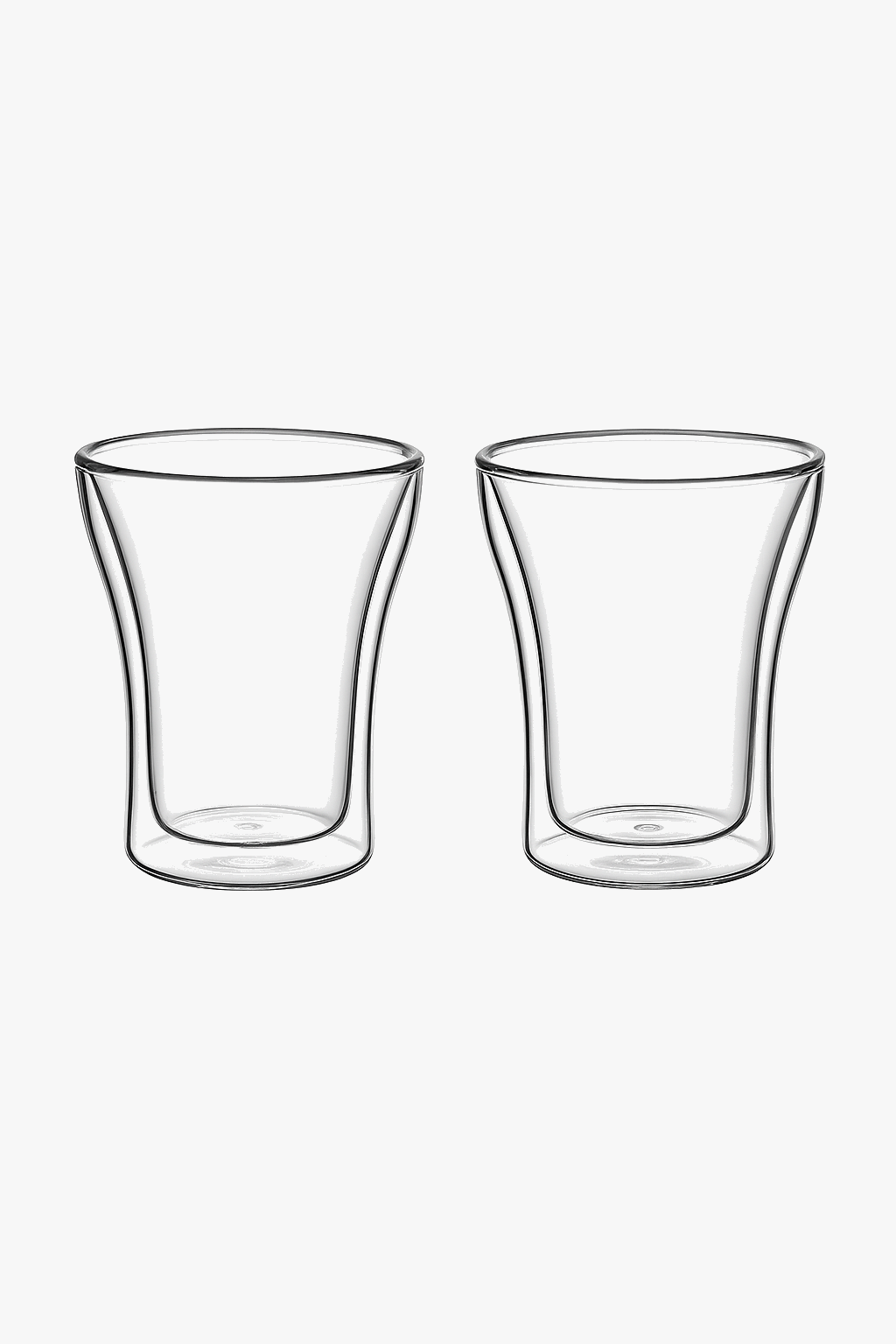 Tasses expresso double paroi verre 80ml (lot de 2)