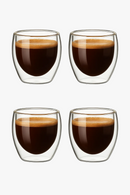Tasses verre double paroi borosilicate isolant lot