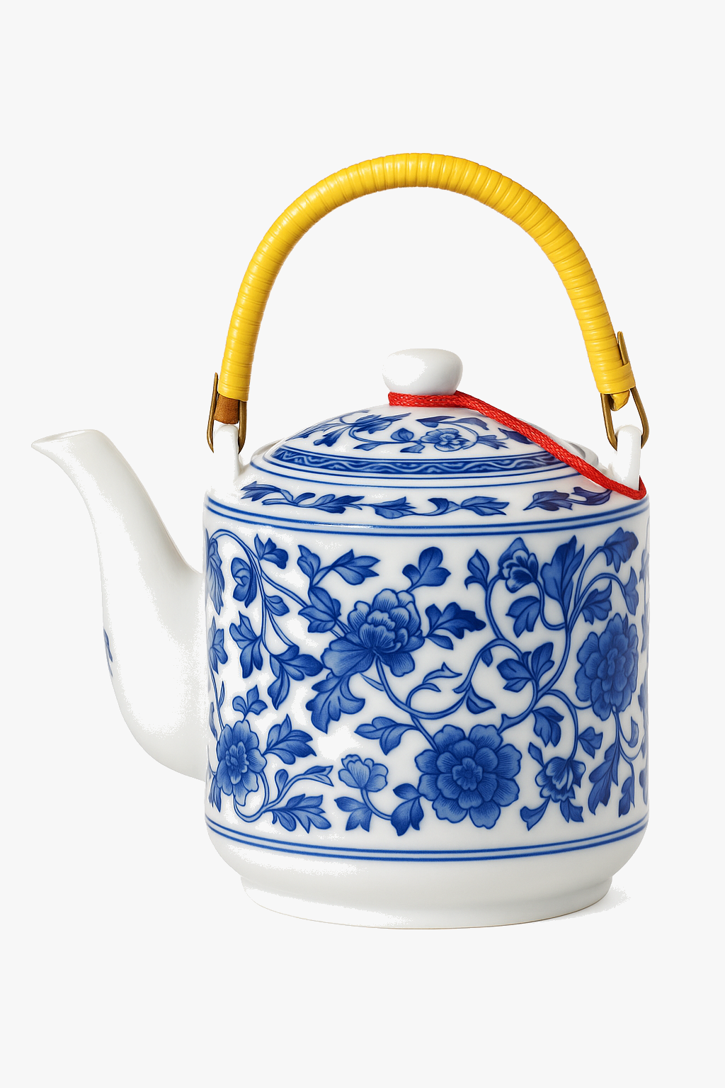 Théière céramique jingdezhen grande capacité style chinois décor