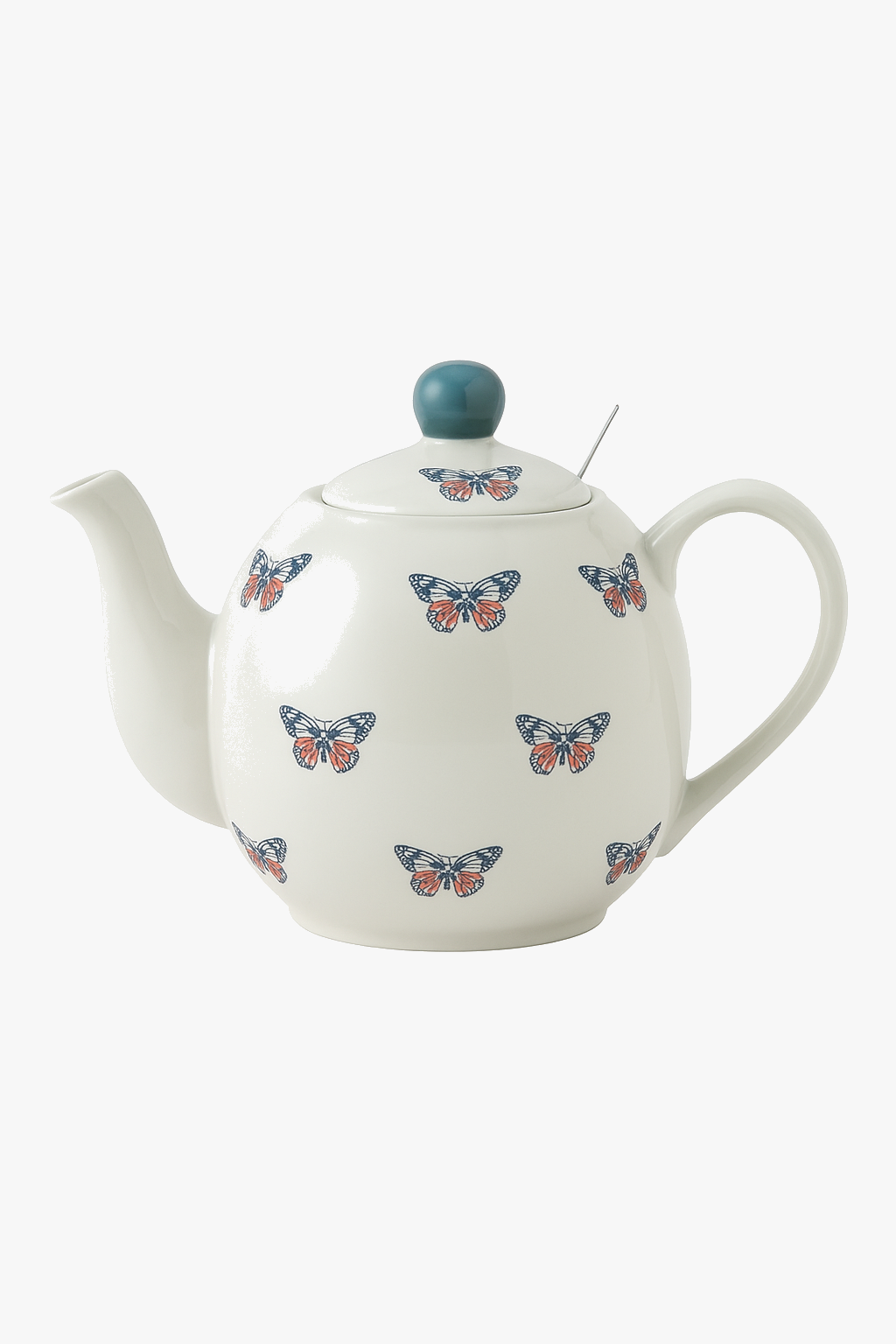 Théière céramique motif papillon animaux avec infuseur 500ml