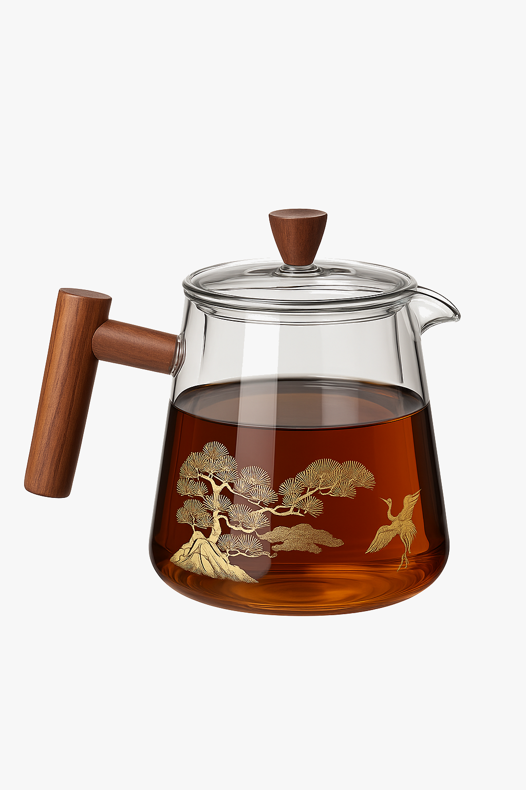 Théière japonaise en verre résistant chaleur style gaiwan