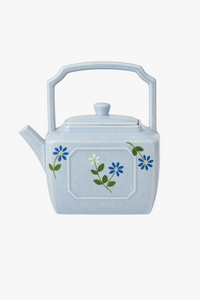 Théière marguerite peinte main porcelaine filtre kung fu