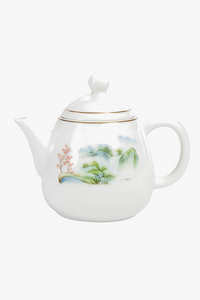 Théière porcelaine style yixing pour thé pu er