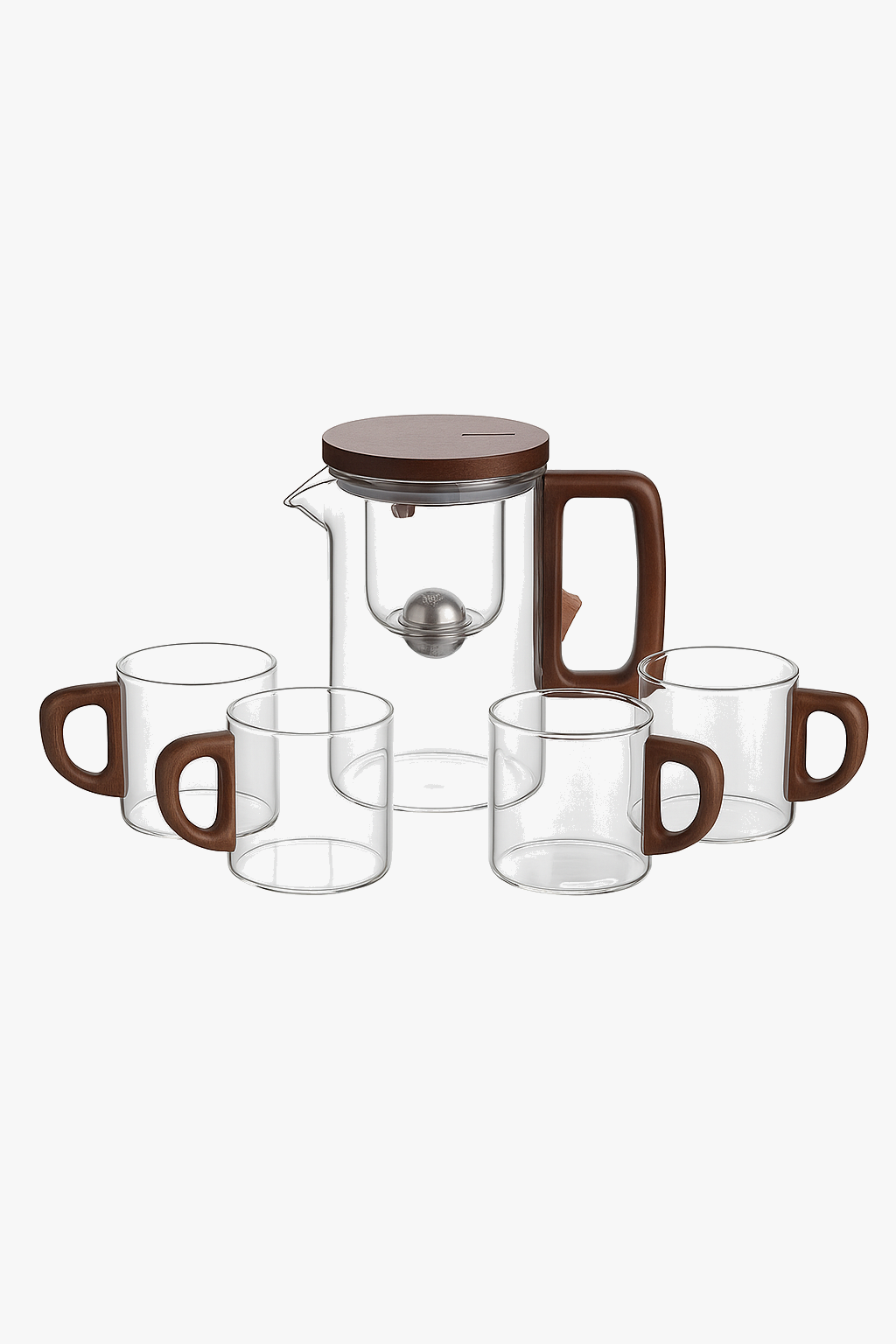 Theiere cafetiere verre chauffant infuseur filtre separateur