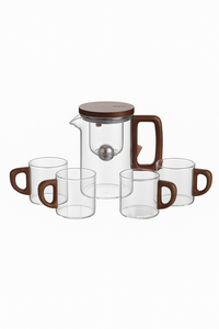 Theiere cafetiere verre chauffant infuseur filtre separateur