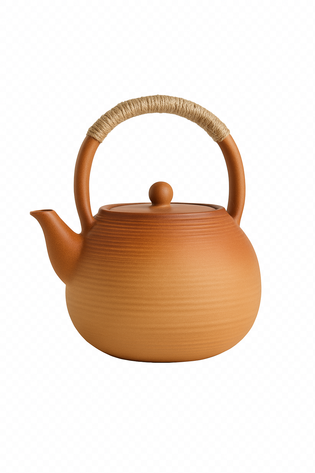 Théière céramique artisanale style kung fu rétro 1l - vue 2 sur 2