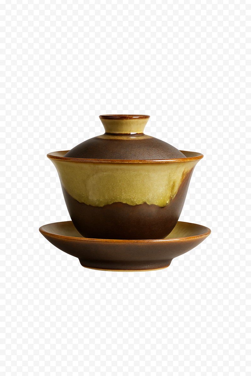 theiere ceramique glacure retro couvercle bol artisanaux