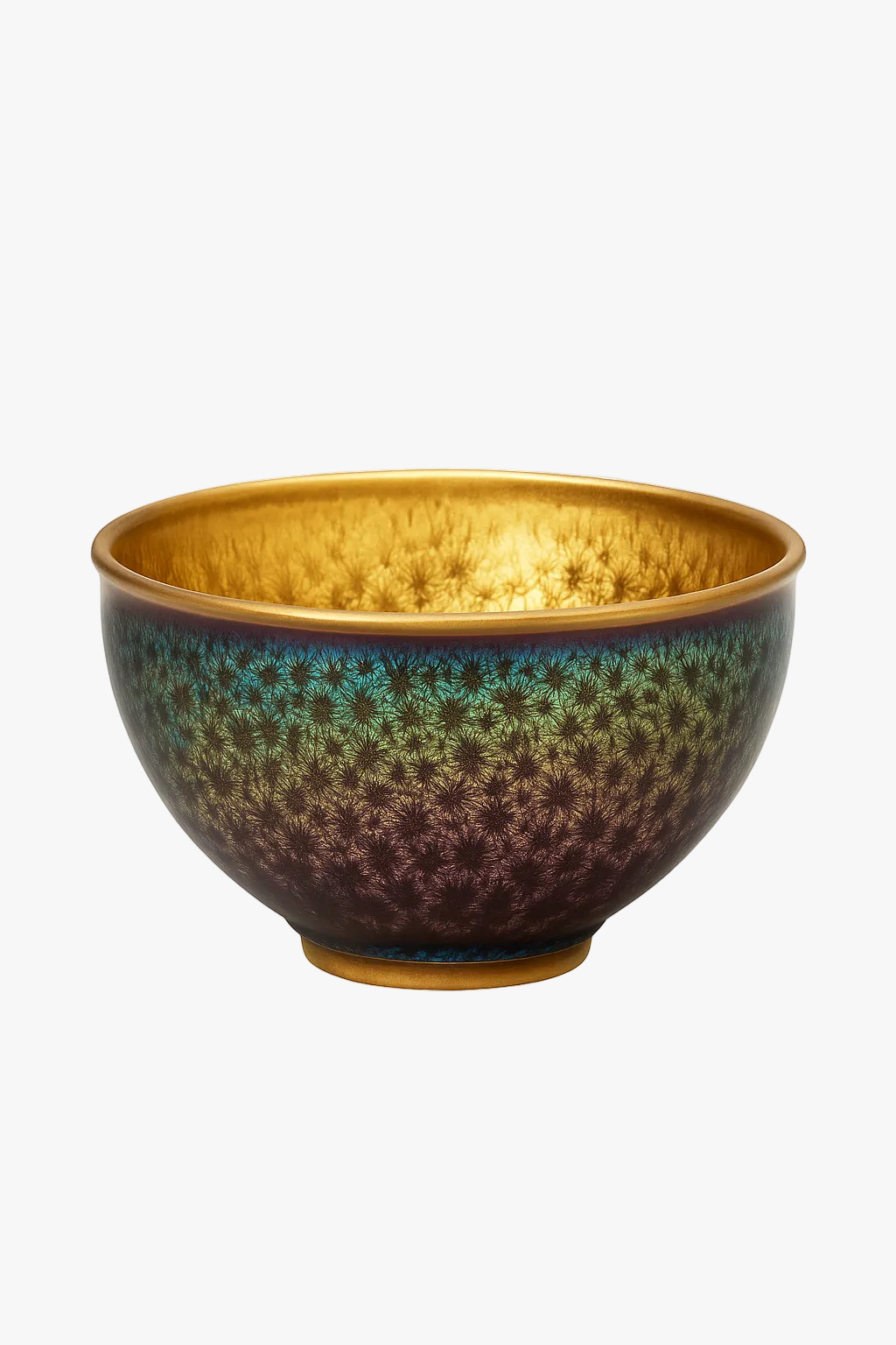 Bol céramique jianzhan tianmu style artisanal maison bureau