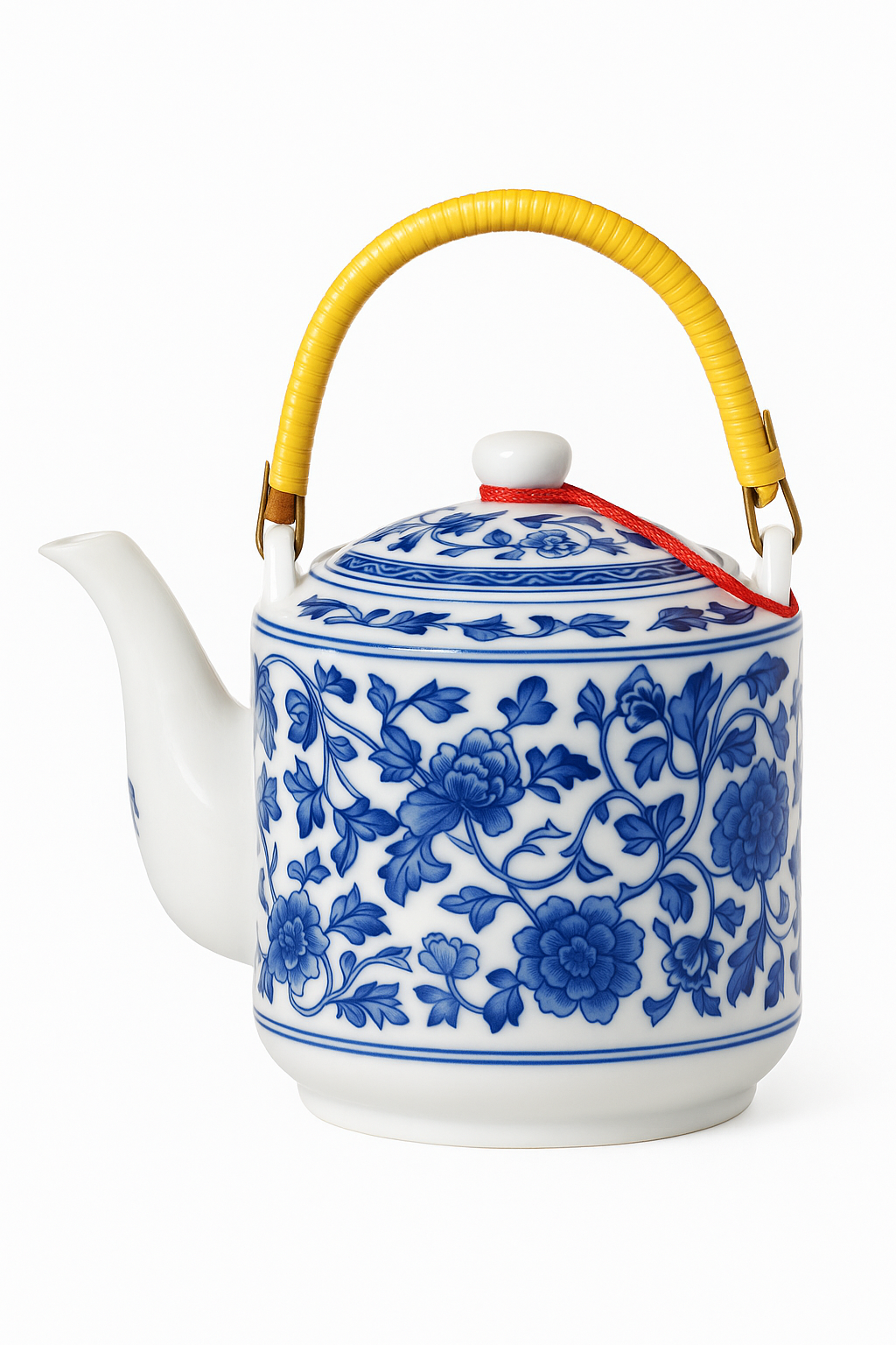 Théière céramique jingdezhen grande capacité style chinois décor - vue 2 sur 2