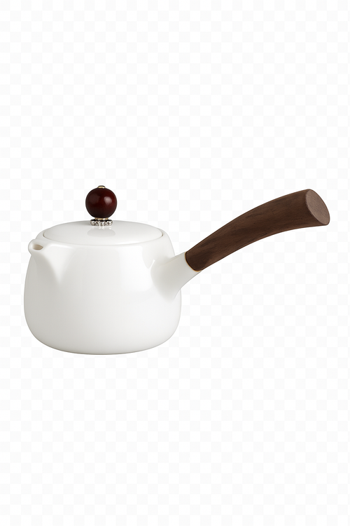 Théière dehua porcelaine 200ml poignée latérale style jade - vue 3 sur 2
