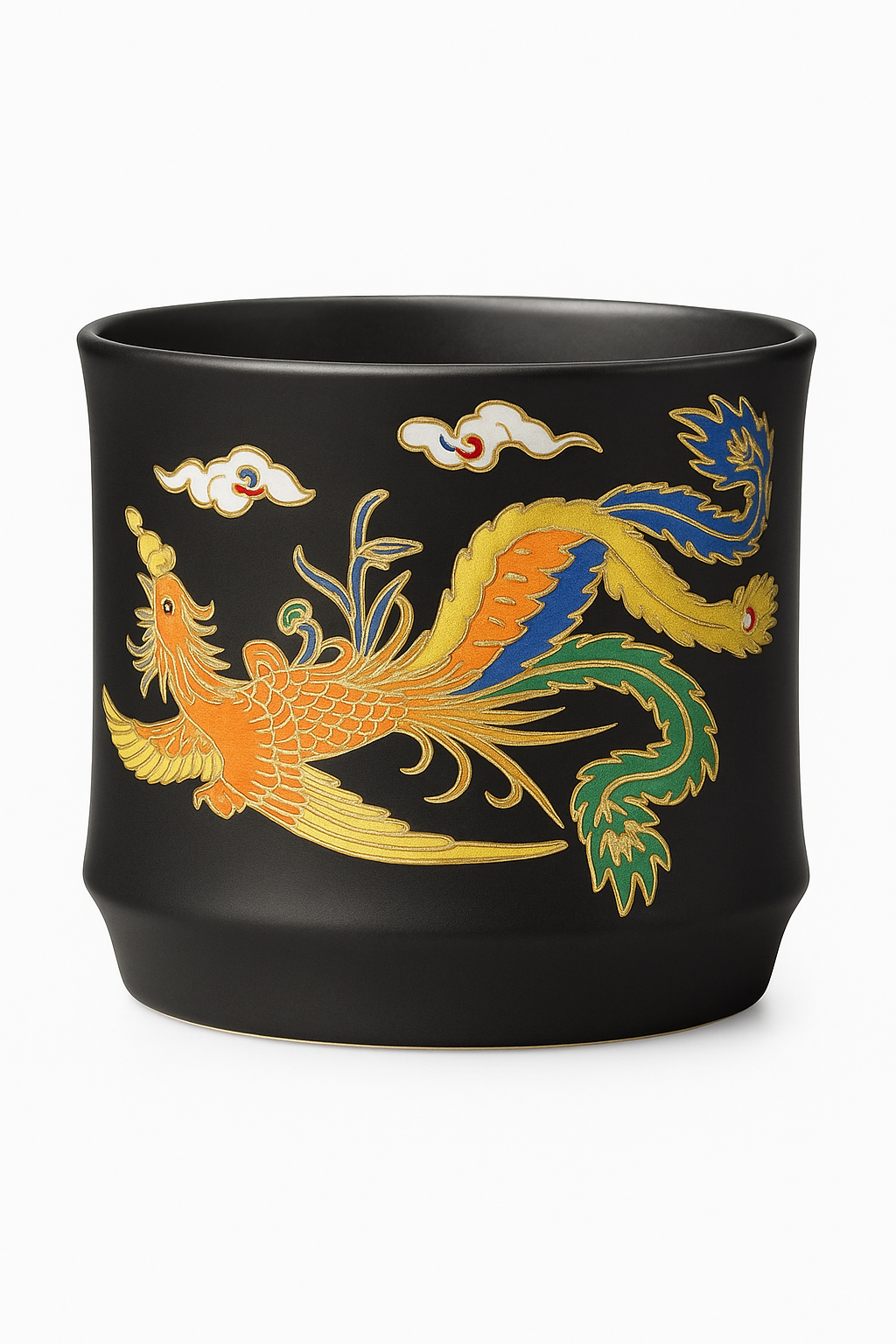 Théière gongfu argile motifs dragons phénix artisanale