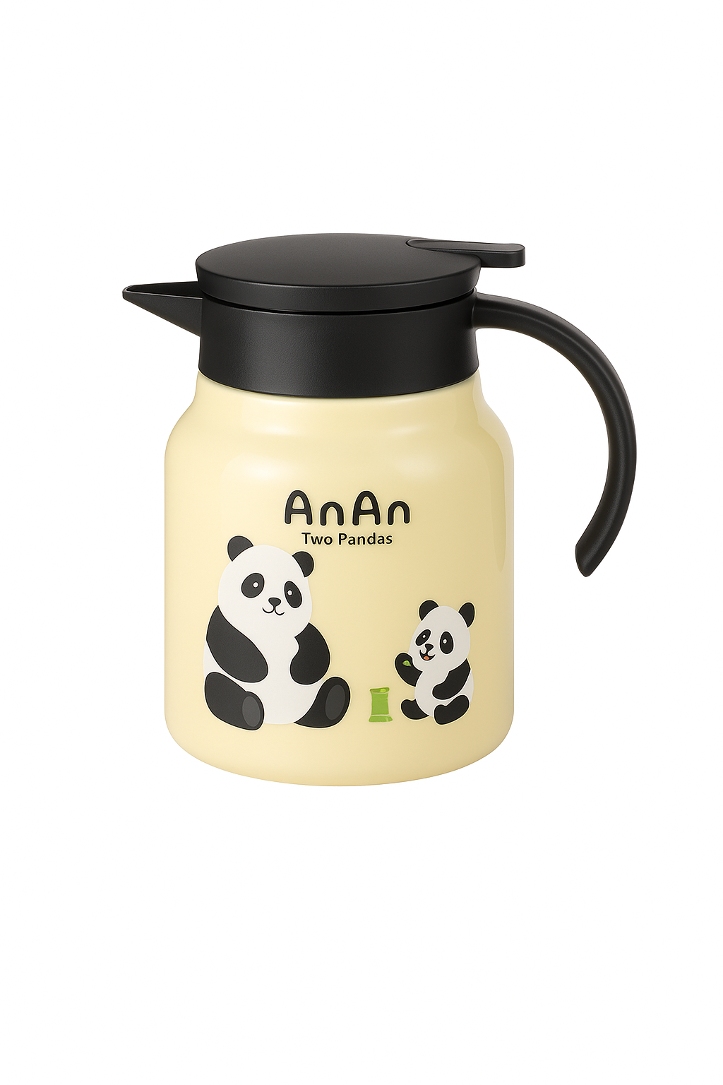 Théière isotherme panda acier inoxydable 1l grande capacité - vue 2 sur 2