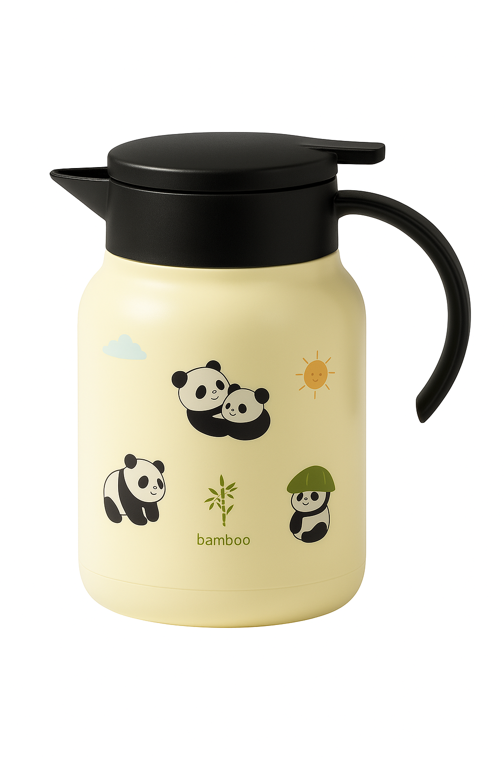 Théière isotherme panda grande capacité infusion vapeur inox - vue 2 sur 2