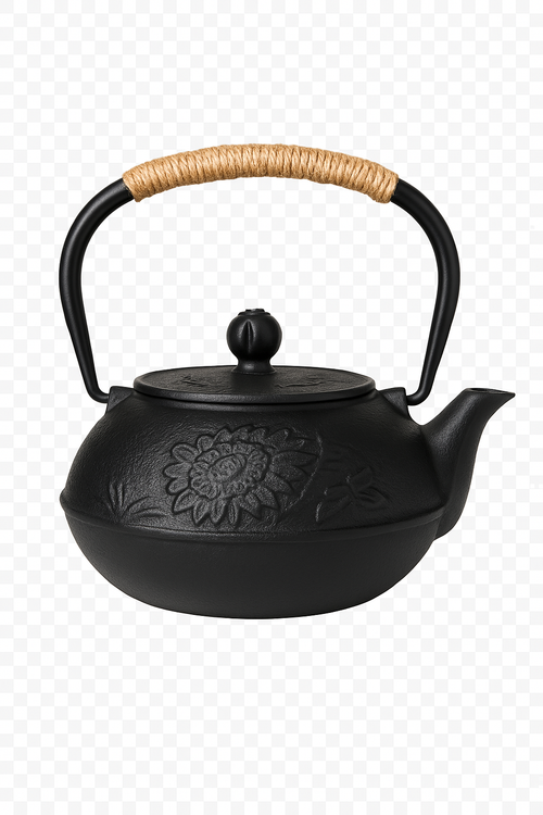 Théière japonaise en fonte avec infuseur kung fu - vue 3 sur 2