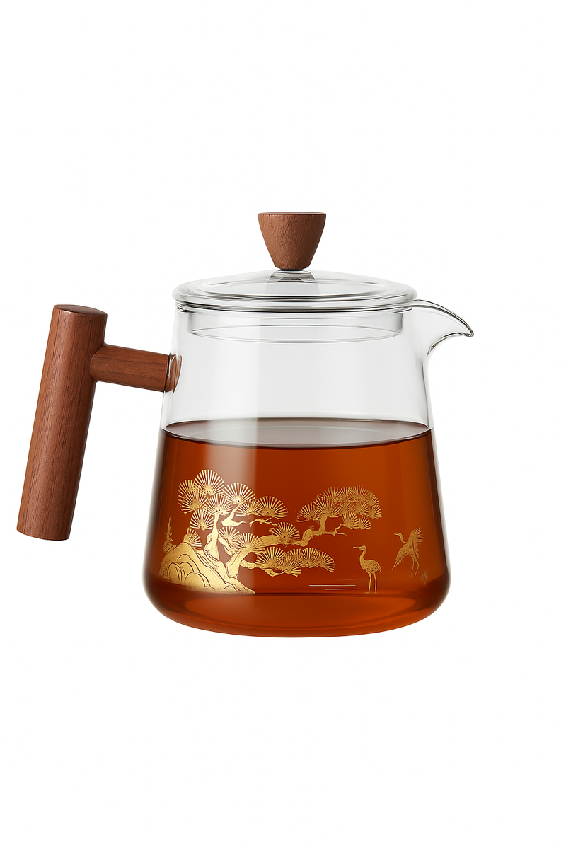 Théière japonaise en verre résistante gaiwan pu erh