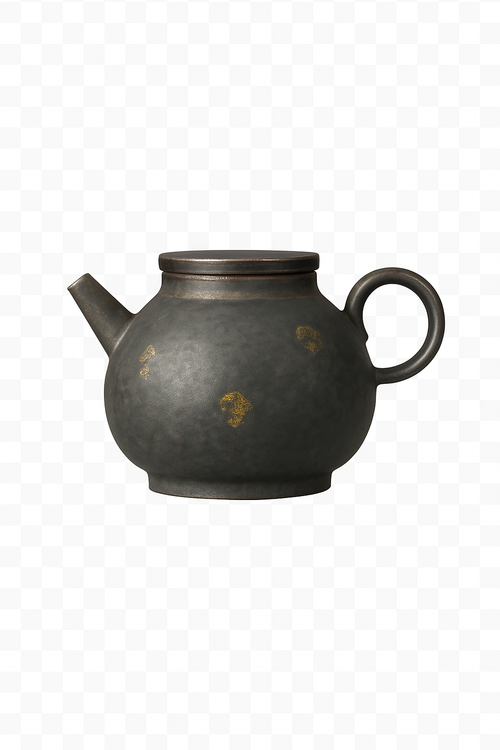 Théière japonaise retro dorures infuseur ceremonie 150ml - vue 3 sur 2