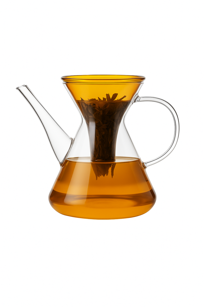 Théière kung fu en verre avec infuseur rapide