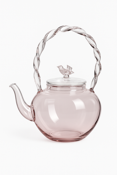 Théière papillon verre borosilicate résistante chaleur 500ml