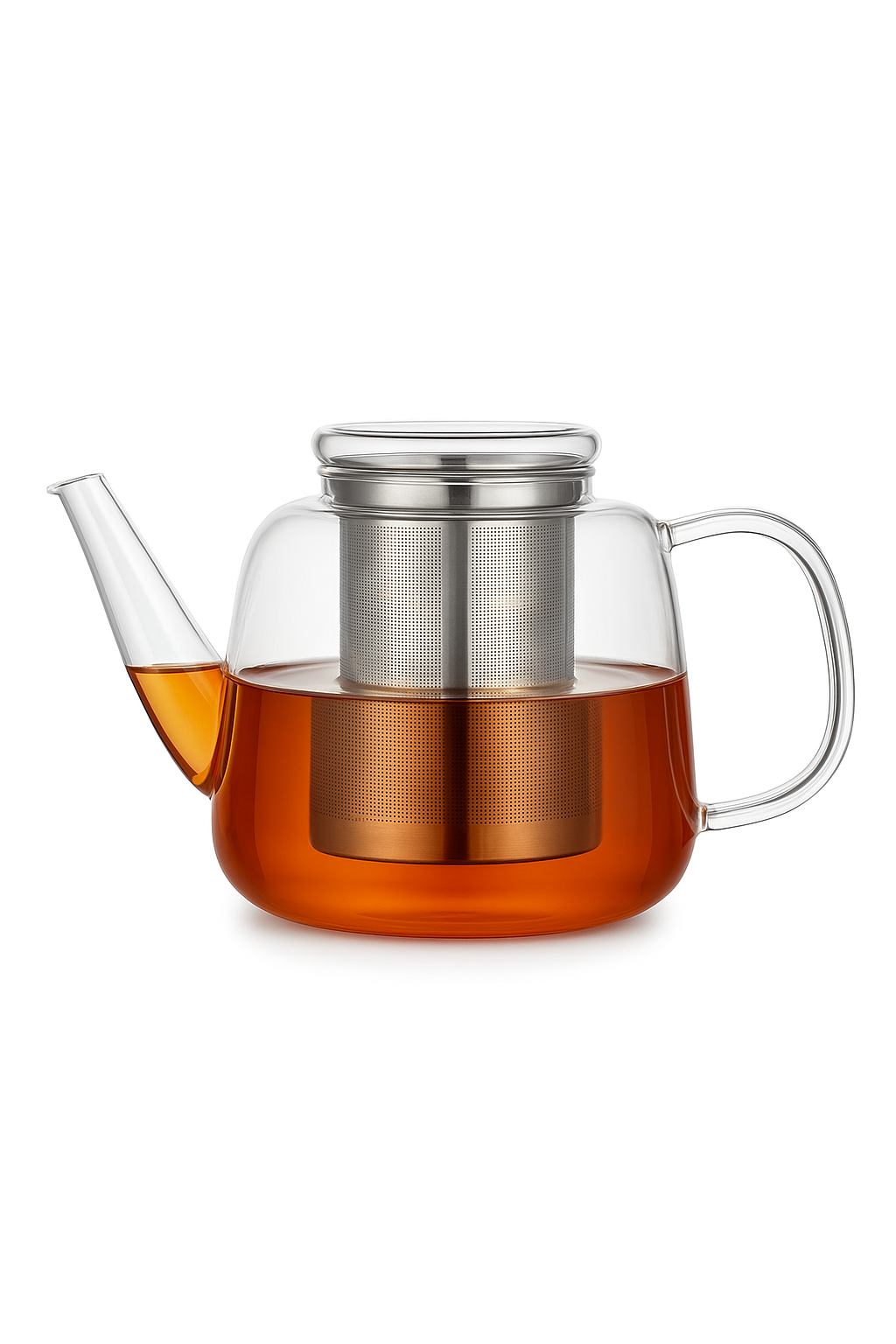 Théière verre borosilicate 1 5l infuseur inox amovible