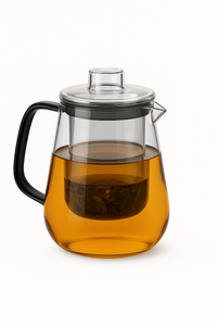 Theiere verre borosilicate avec infuseur couvercle resistante