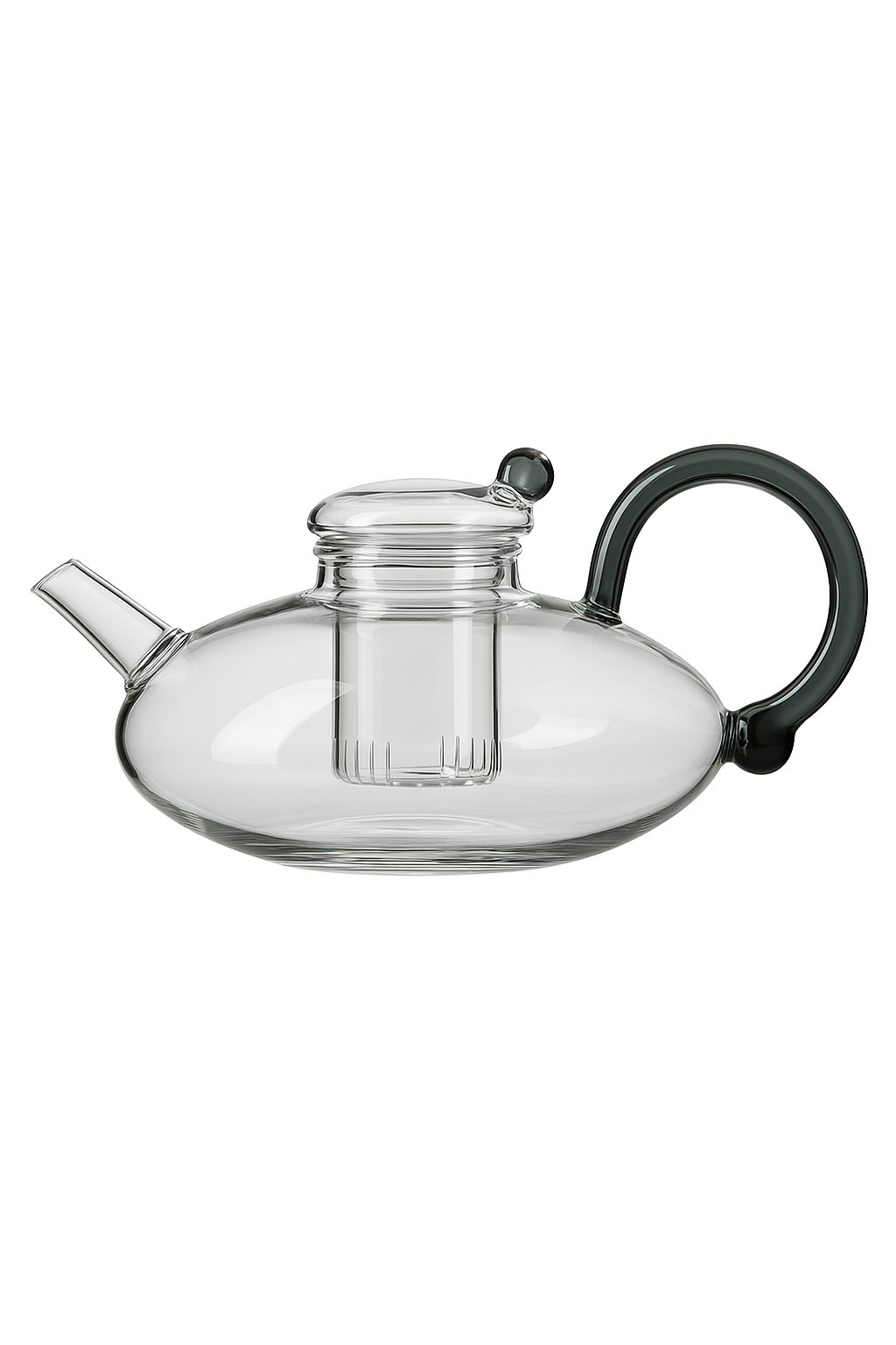 Théière verre résistante chaleur avec filtre infuseur