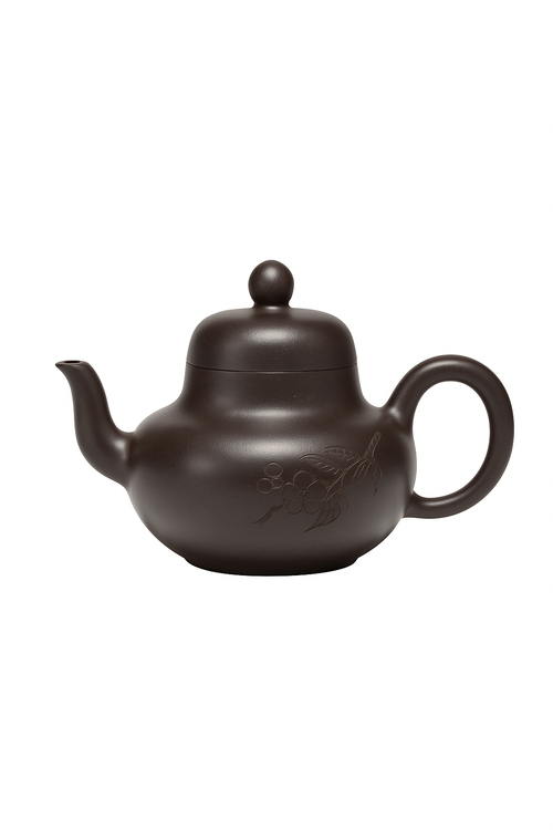 Théière yixing artisanale en argile violette 180ml