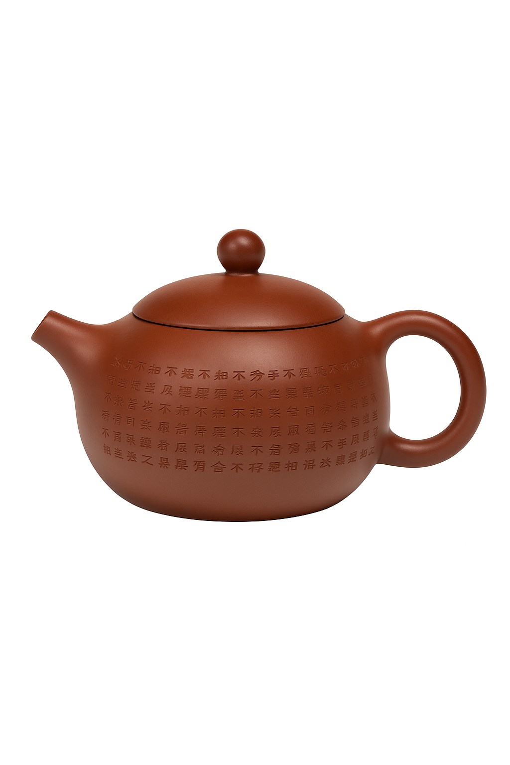 Théière yixing artisanale zisha motif coeur avec louche - vue 2 sur 2
