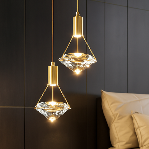 Thrisdar K9 cristal suspension LED lampe moderne Table de chevet suspension lampe cuisine salle à manger chambre lustre suspension