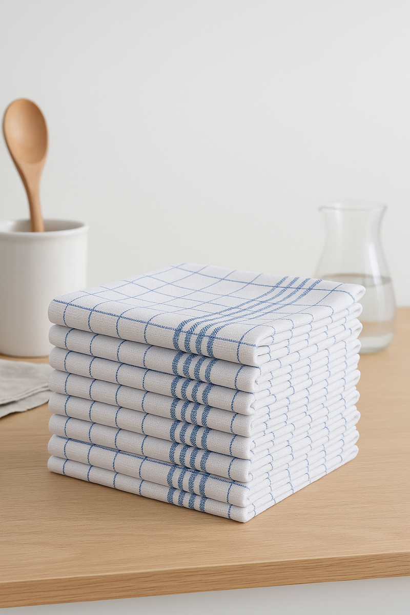 Torchon de cuisine gaufré absorbant coton nettoyage vaisselle