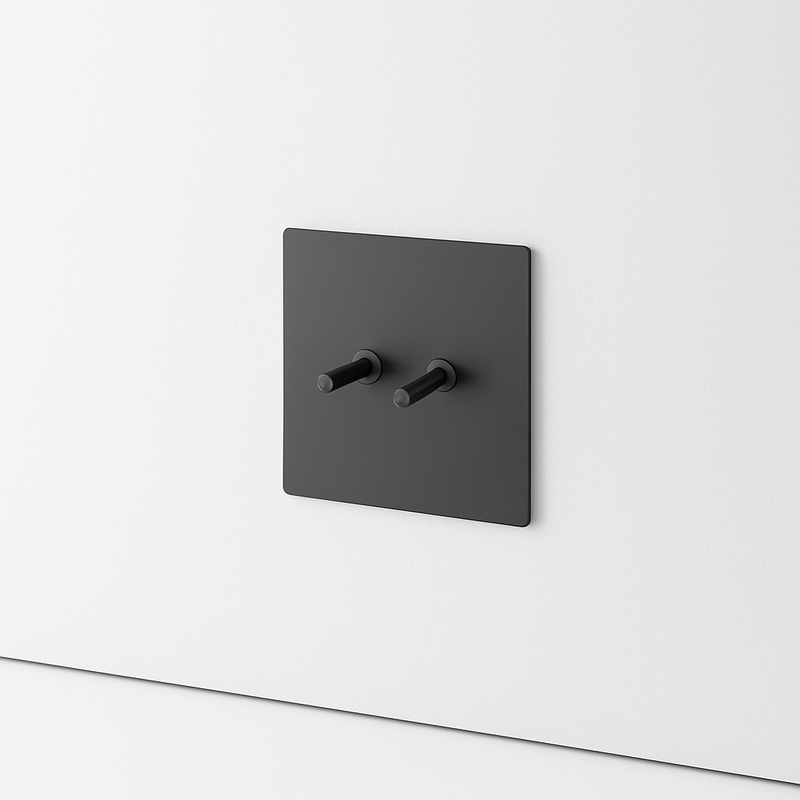 Variateur en acier gris foncé brossé