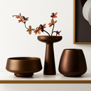 vase en verre dépoli nordique pour fleurs et décoration