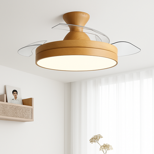 ventilateur de plafond avec lumière et contrôle silencieux - vue 2 sur 12