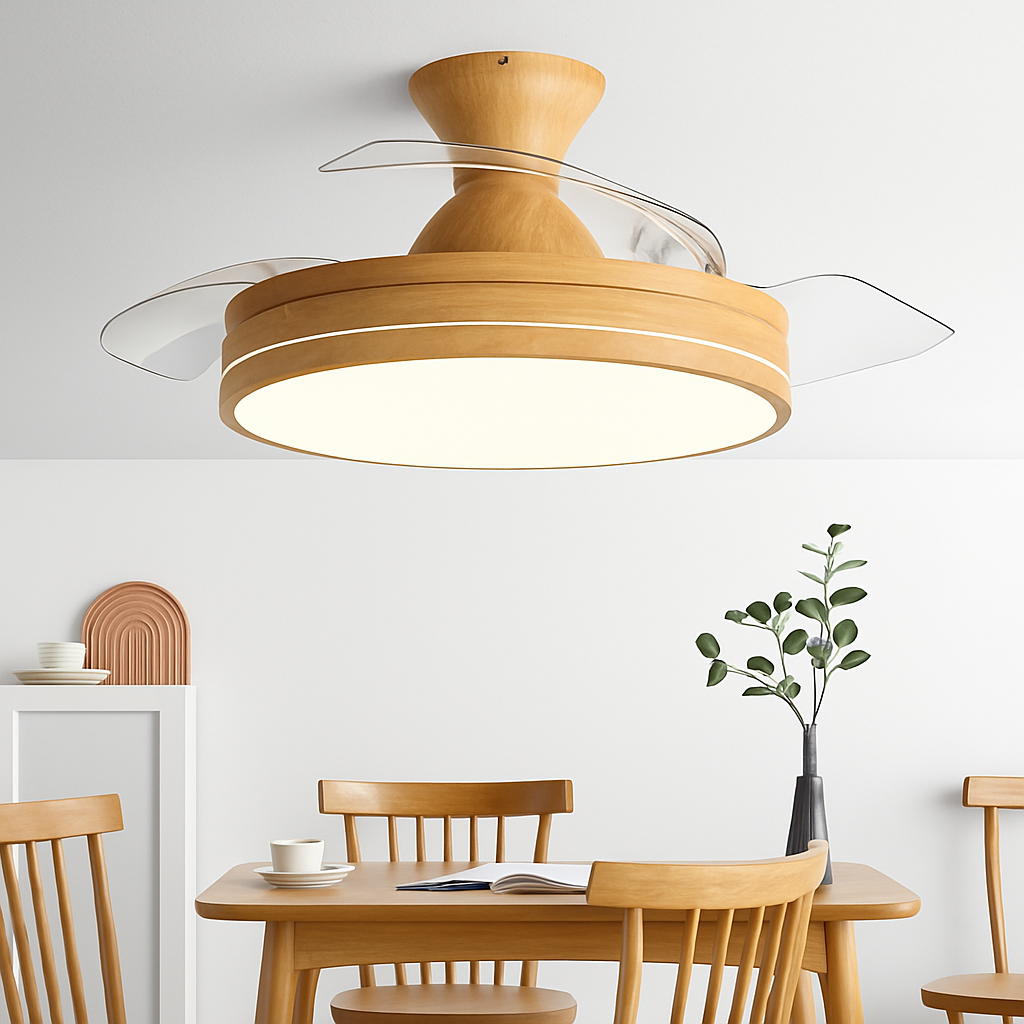 ventilateur de plafond avec lumière et contrôle silencieux - vue 3 sur 12