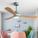 ventilateur de plafond en bois design vintage avec lumière intégrée