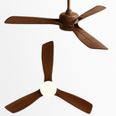 ventilateur de plafond en bois lumineux avec télécommande