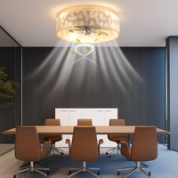ventilateur de plafond encastré avec éclairage et télécommande