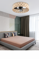 ventilateur de plafond encastré avec éclairage et télécommande