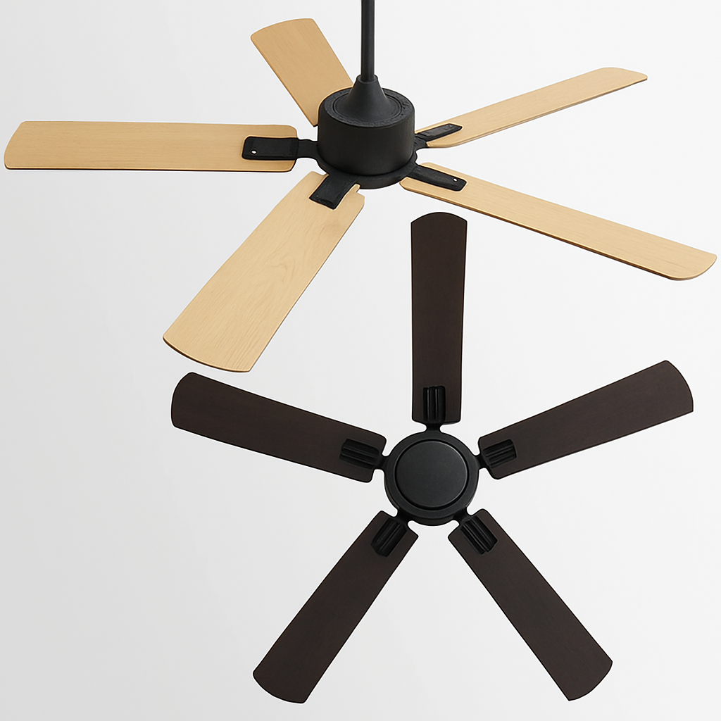 ventilateur de plafond industriel rétro sans lampe avec télécommande - vue 12 sur 12