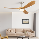 ventilateur de plafond industriel vintage en bois sans lumière