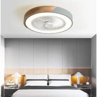 ventilateur de plafond intelligent avec lumière et pales réversibles 6 vitesses