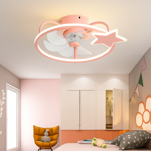 ventilateur de plafond intelligent avec lumières et télécommande - vue 5 sur 18